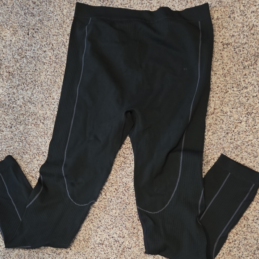 Men's Base Layer Black with Gray Accents